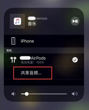 台儿庄苹果14音频维修点分享iPhone14音频共享设置方法 