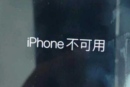 台儿庄苹果服务网点分享锁屏界面显示“iPhone 不可用”如何解决 