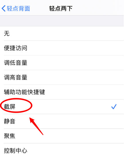 台儿庄苹果手机维修分享iPhone12如何启用双击截屏 